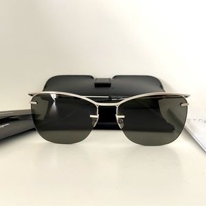 NEW Saint Laurent 56mm Metal Frame Sunglasses Authentic!